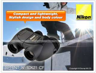 Nikon SPRINT IV 10X21 CF Binoculars (Black) G069  
