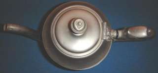 Antique Victorian Nickel Plated & Porcelain Tea Pot M B Co. Eagle 