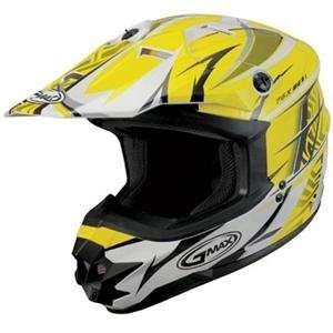  GMax GM76 Player Helmet   2X Large/Yellow/White/Black 