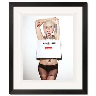 Supreme x Lady Gaga In Fishnet Pantyhose Poster Print  