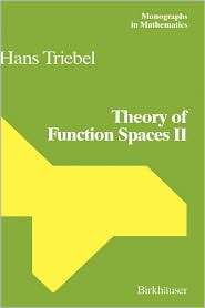 Theory of Function Spaces II, (3764326395), Hans Triebel, Textbooks 