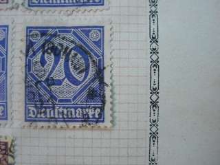 GERMANY German EUROPE European NR.21 STAMPS Page from Old Collection 