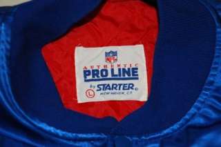 Vintage New York Giants STARTER Jacket NFL DAMAGE  