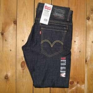 Levis 511 Skinny Zipper Back Jeans Rigid Villain #0002  