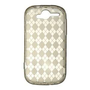  SMOKE TPU Crystal Gel Check Design Skin Cover Case for HTC 