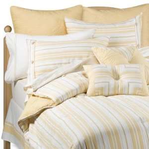 CASUAL STRIPE YELLOW SPRING SUMMER BED IN A BAG 100% COTTON COMFORTER 