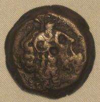 Egypt Ancient Coin Ptolemy VI Zeus Ammon Two Eagles Clip Flan N4 101 