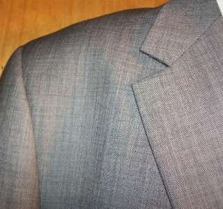 44L RALPH LAUREN 38 x 32 Gray 100% Wool Mens Suit  