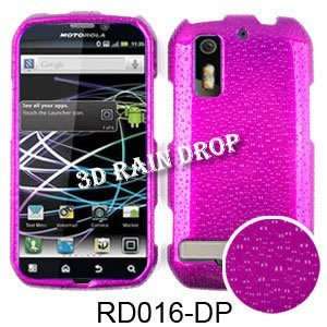  3D Rain Drop Design. Dark Purple Cell Phones 