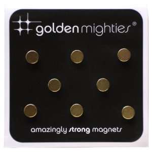   Magnets, 0.25 inch Diameter, Gold, 8 Pack (20105)