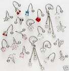 209 12pc Feathers Mix Belly Rings Navel naval  
