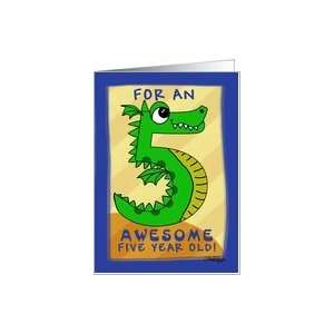   year old Godson  Number Five Shaped Dragon Card Toys & Games
