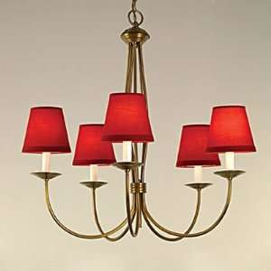 Norwell   5710 PW RS   Alain 5 Arm Chandelier   Pewter Finish/Cherry 