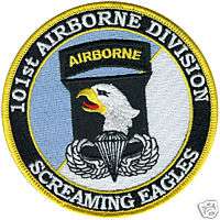 ARMY 101ST AIRBORNE DIVISION SCREAMING EAGLES PATCH  