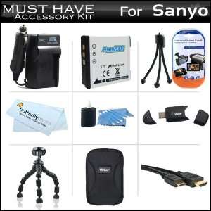 For Sanyo VPC PD2BK High Definition Pocket Camcorder Includes Extended 