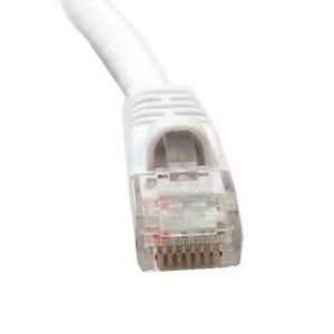  10 FT CAT6 500MHZ UTP Patch Cord with Molded Boot, White 