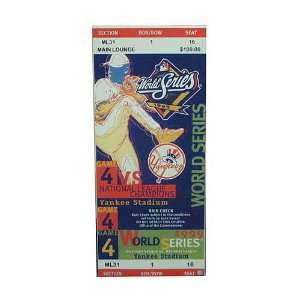   Yankees Mega Ticket 1999 World Series Game 4  Sports
