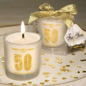  50th Anniversary Candle Favors