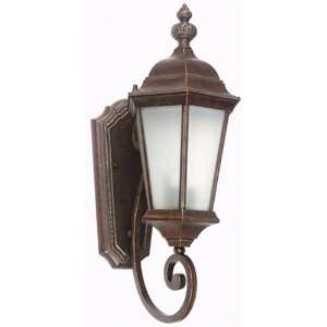 Yosemite FL5120BR ES Brown Brielle 1 Light 20.5 Height Outdoor Wall 