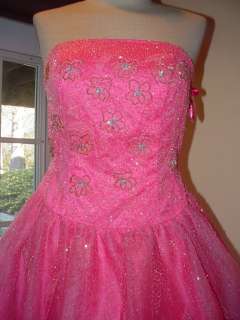 Alyce Hot Pink formal prom dress size 10 nwt  