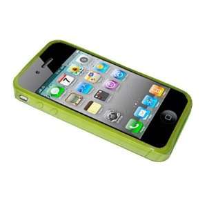  Modern Tech Green Gel Case/ Skin for Apple iPhone 4 Cell 