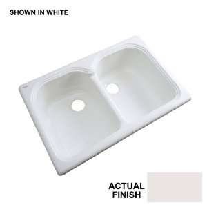   Double Basin Acrylic Topmount Kitchen Sink 54309
