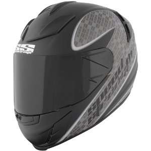   Face Motorcycle Helmet Matte Black/Gray Twist of Fate Large L 87 5513