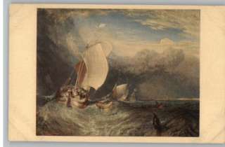 PostcardJoseph M W Turner Painting/ArtDutch Fishing Boats  