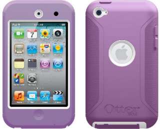 Otterbox iPod Touch 4G 4th Generation Defender Case Cover PURPLE WHITE 