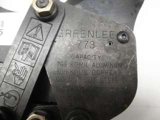 Greenlee # 773 Ratcheting Cable Cutter max 500KCMIL Copper New no Box 