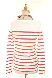 AUTH French Zadig & Voltaire Crystal Butterfly Striped Sweater Blouse 