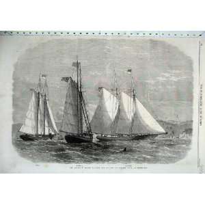  1867 American Yachts Queen Osborne House Ships Vesta