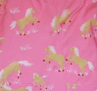 Girls Hatley pink horse raincoat 3T  