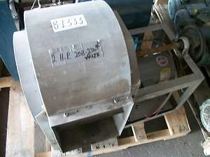   Blower Squirrel Cage 2HP 208 230/460Volt 3Phase 11x13.5 Blower Opening