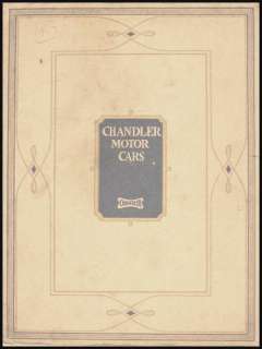 1917 Chandler Motor Car Prestige ORIGINAL Brochure  