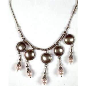  Antiquated Necklace with Swarovski   Sterling Silver 