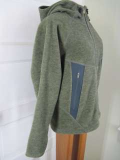 REI Green Fleece Hooded Jacket M  