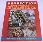 perfection 1952 hydraulic hoists for trucks brochure  