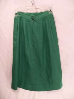 Vtg Womens JOHN BROOKS Green Secretary Suit + Skirt Set Sz 4 SMALL 
