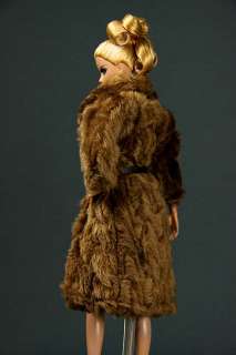LD1221 Brown Fashion Faux Fur Long Coat for Barbie FR  