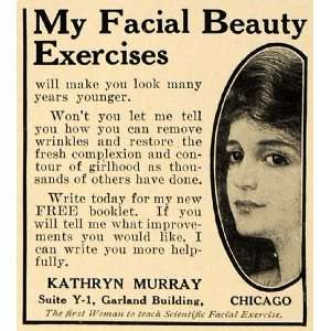  1916 Ad Kathryn Murray Facial Beauty Exercises Girlhood 