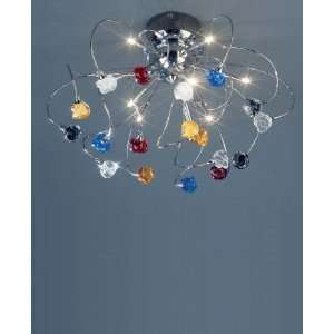 Twister Rosy ceiling lamp small   multicolored, chrome plated, 110 