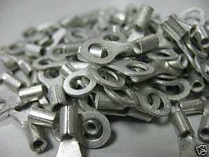 16 14G NON INSULATED RING TERMINAL #10 STUD 100PCS  