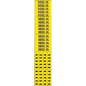  BRADY 7078 3C PIPEMRK DSL OIL Y 2.25X2.75