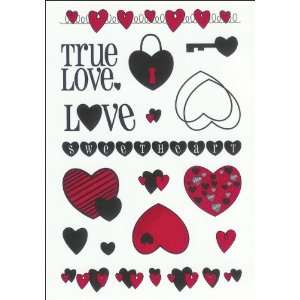  Our Craft Lounge Unmounted Red Rubber Valentine Stamp Set 
