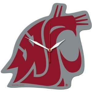  Collegiate 13 High Def Plaque Clock   Washington State 