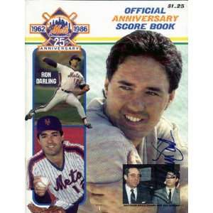   Mets autographed Program Ron Darling 