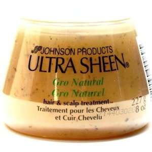  Ultra Sheen Gro Natural TRT 8 oz. (3 Pack) with Free Nail 