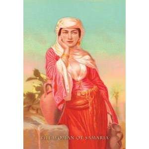  Vintage Art Woman of Samaria   03937 x
