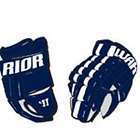 Warrior Bully Hockey Glove Navy Blue Adult and Junior